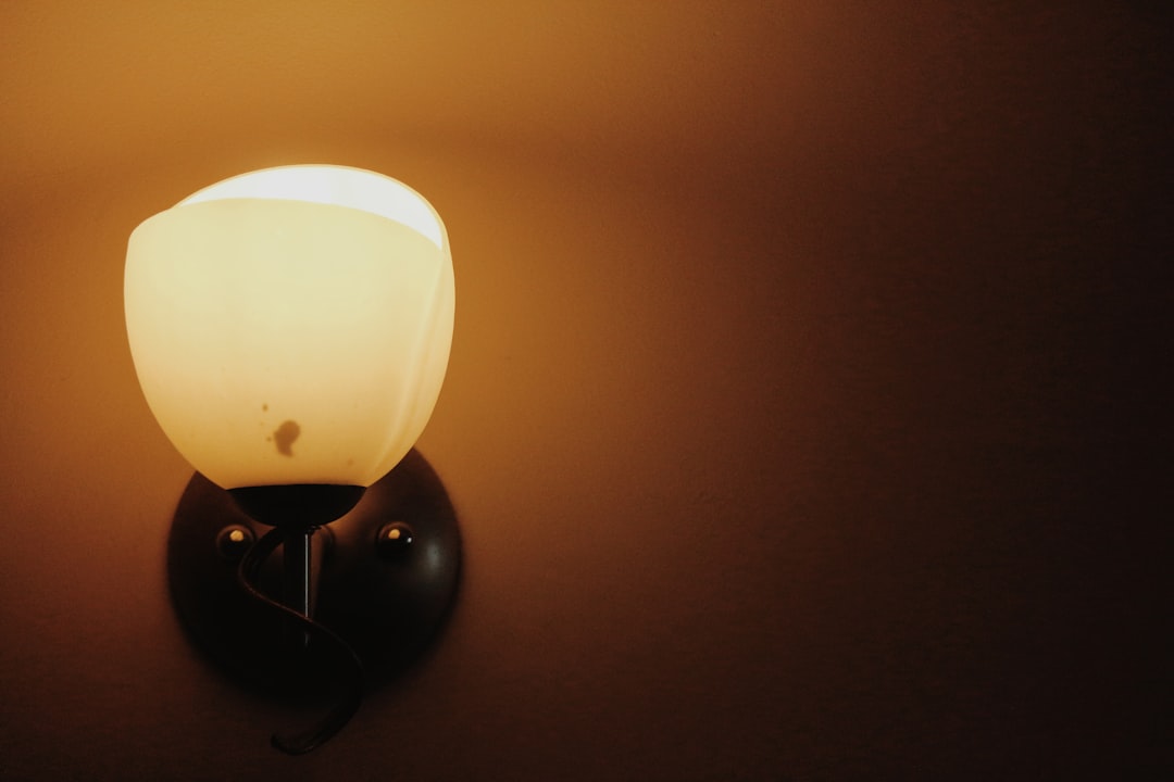 Photo glass wall sconces